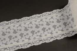 Elastic lace, floral lace 1m