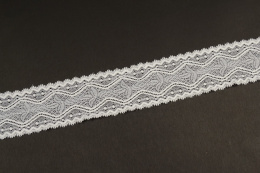 White stretch lace