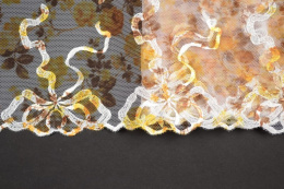 Delikatna haftowana koronka, koronka w kokardy 0,5mb