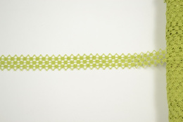 Light green colour gupiure lace