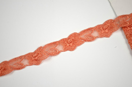 Wąski pomarańczowy haft, tasiemkka ozdobna 1mb