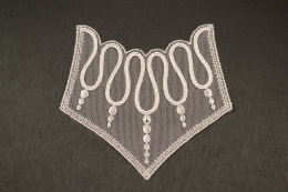 Beżowa aplikacja z kryształkami w stylu Swarovski 1szt.