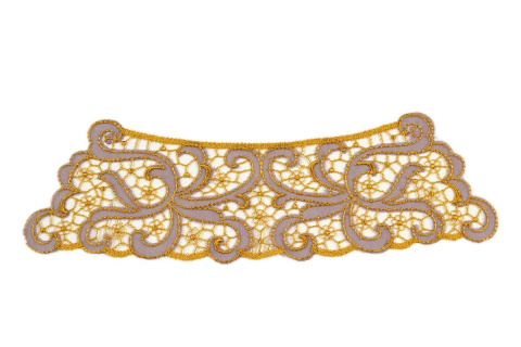 Gold colour Embroidered appliques