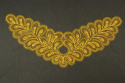 Embroidered appliques in gold colour 2pcs.