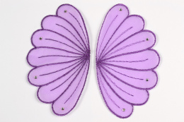 Appliques patches in violet colour