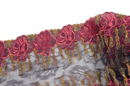 Piękny haft w róże, koronka haftowana 0,5mb