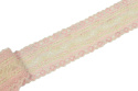 Ivory/pink lace trim