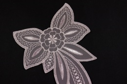 Aplikacja, naszywka, wstawka kwiat jasny róż 1szt.