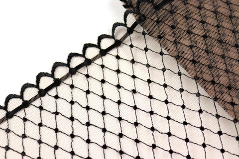 Beżowy haft, koronka do szycia, materiały do szycia, tkaniny 0,5mb