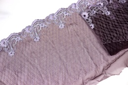 Elastyczny miękki tiul, piękna koronka do szycia, materiały do szycia 0,5mb