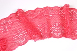 Różowa Miękka Koronka Elastyczna, delikatna koronka do szycia i bielizny 0,5mb