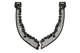 Czarne aplikacje gipiurowe pary