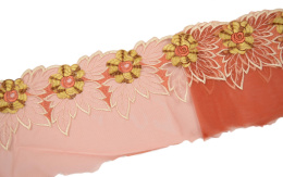 Elastyczny haft w kwiaty 0,6mb