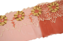 Elastyczny haft w kwiaty 0,6mb
