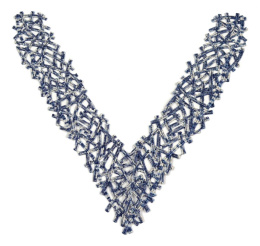 Granatowa naszywka gipiurowa