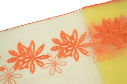 Haft na żółtym tiulu 0,5mb