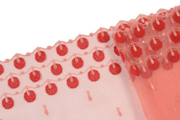 Różowy haft na tiulu 1,4mb