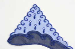 Haftowana naszywka szafir czerń