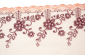 Embroidered lace on tulle