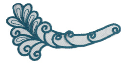 Duża aplikacja zieleń butelkowa