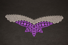 Dwukolorowe naszywki na odzież