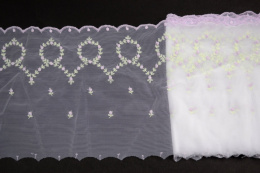 Stretch Embroidered lace on tulle