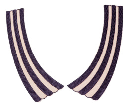 Haftowane apliakcje brąz fiolet