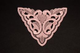 Naszywki gipiurowe pudrowy róż