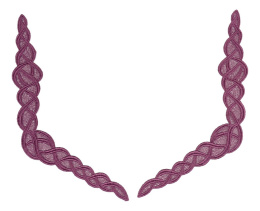 Purpurowe aplikacje gipiurowe