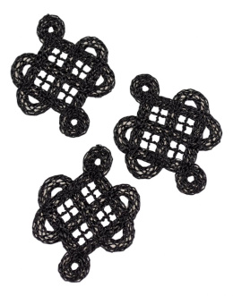 Czarne aplikacje gipiurowe,naszywki gipiurowe