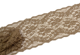 Elastyczna koronka ciemny beż 0,5mb