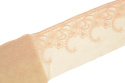 Stretch Embroidered lace in nude color 1mb