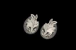 Kremowe aplikacje gipiurowe 3szt.