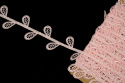 Pink guipure lace trim