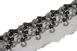 Stabilna haftowana koronka w kwiaty 0,5mb