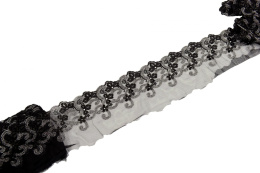 Stabilna haftowana koronka w kwiaty 0,5mb