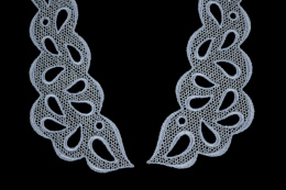 Błękitne naszywki, aplikacje gipiurowe para