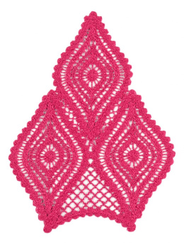 Ciemnoróżowa aplikacja gipiurowa 1szt.