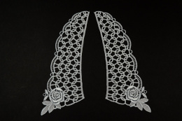 Duże błękitne aplikacje, naszywki gipiurowe