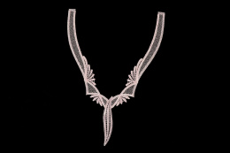 Jasnoróżowe aplikacje, naszywki gipiurowe 2szt.