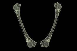 Miętowe gipiurowe aplikacje/ naszywki 2szt.