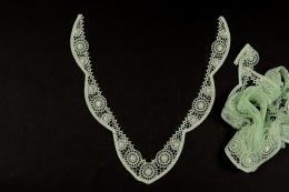 Miętowe gipiurowe naszywki, aplikacje 2szt.