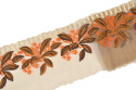 Beautiful brown flower embroidery