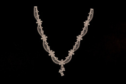 Popielate aplikacje, naszywki gipiurowe 2szt.