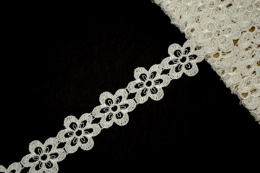 Ivory color guipure lace trim