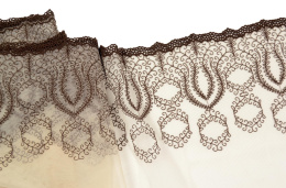 Stabilny haft na tiulu wykończony gipiurą 0,5m