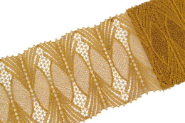 Gold wide guipure lace trim