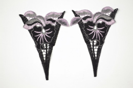 Czarno fioletowa aplikacje gipiurowa