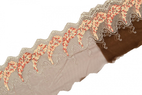 Stretch lace on tulle 1,5mb