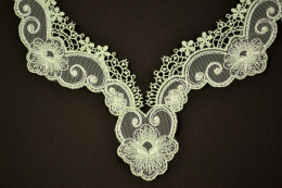 Miętowa naszywka, aplikacja tiul gipiura 1szt.